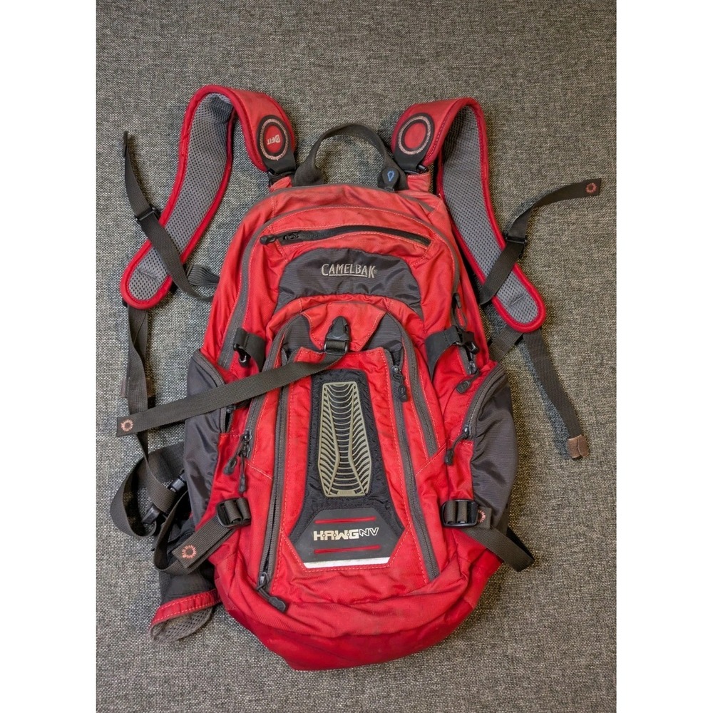 Camelbak Backpack HAWG NV Black Red Hiking Outdoors Pack NO BLADDER Carry Bag